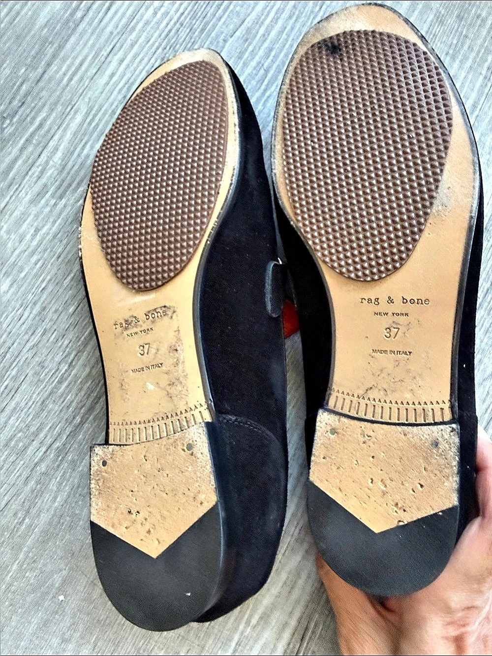 rag & bone Cooper Loafer Chain Flats Brown & Black EU 37 US 7 - Picture 5 of 10